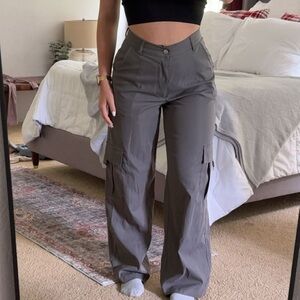 Stylish Gray Cargo Pants for Women